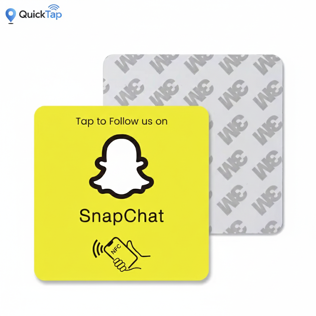 Carte NFC Réseaux Sociaux - Snapchat