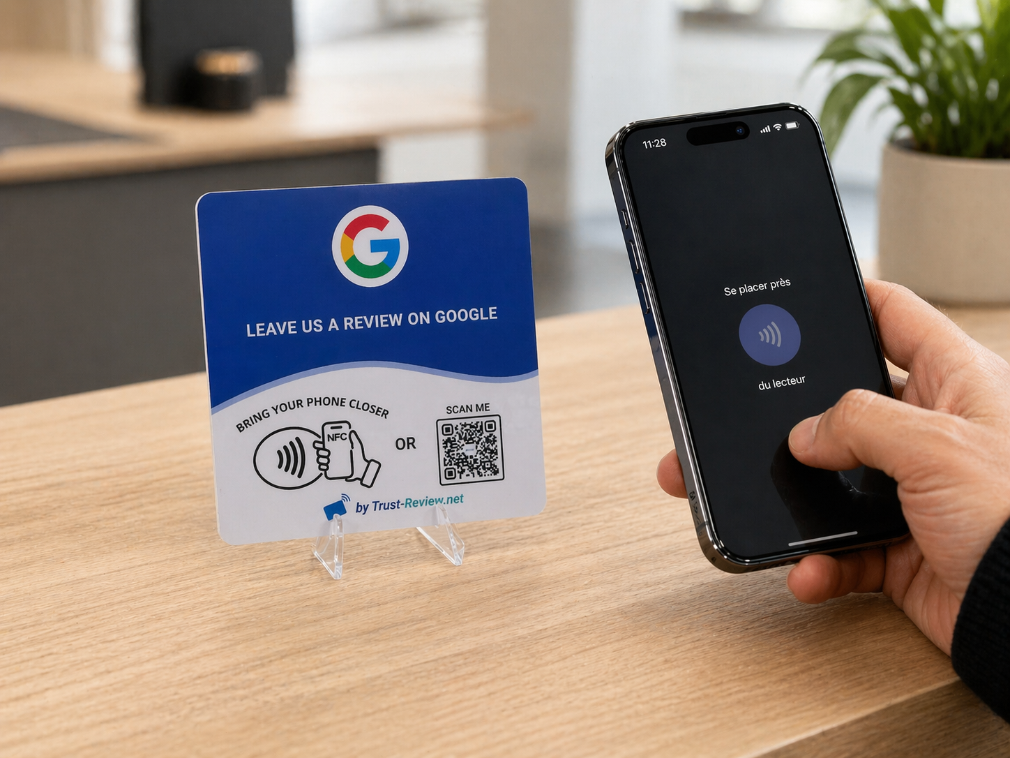 Carte NFC Avis Google EN