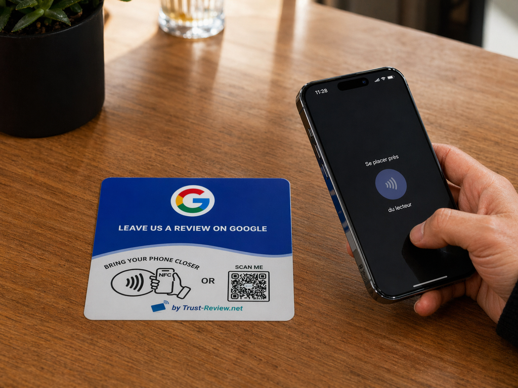 Carte NFC Avis Google EN